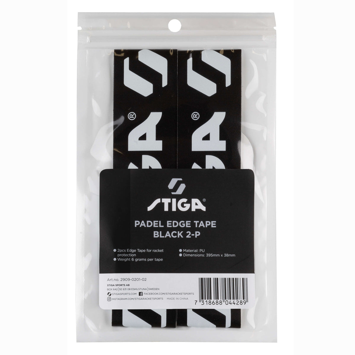 STIGA Padel Edge Tape Black (2-Pack)