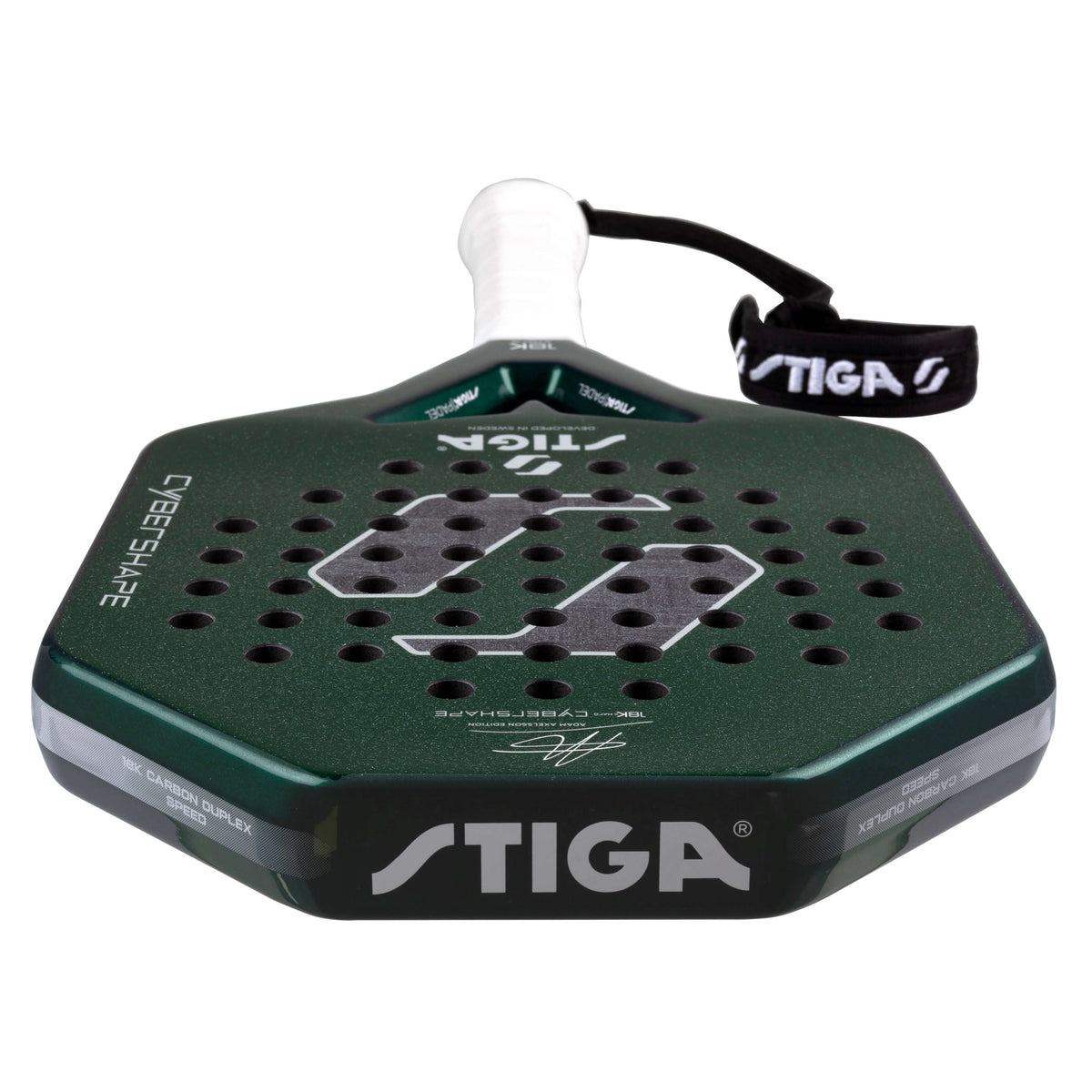STIGA Padel Racket 18K X Hard Adam Edition Cybershape